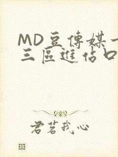 MD豆传媒一二三区进站口在线