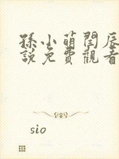 孙小萌闫辰的小说免费观看