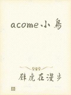 acome小鸟封面