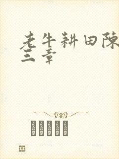 老牛耕田陈雪第三章封面