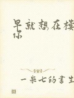 早就想在楼梯要你