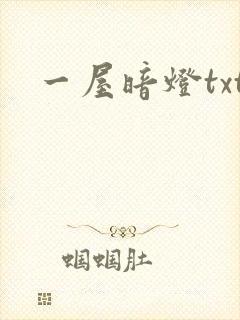 一屋暗灯txt封面