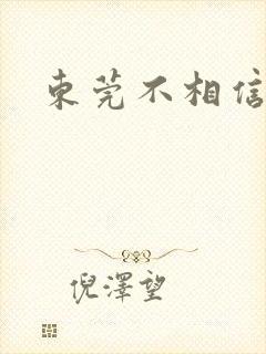 东莞不相信眼泪封面