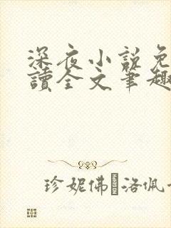 深夜小说免费阅读全文笔趣阁