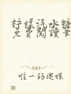 柠檬汽水糖全文免费阅读笔趣阁封面