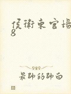 侯卫东官场笔记8