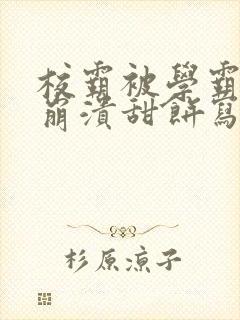 校霸被学霸玩到崩溃甜饼写手