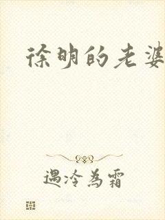 徐明的老婆封面