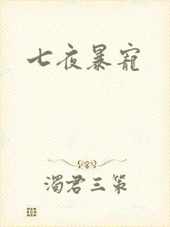 七夜暴宠封面