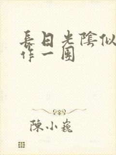 长日光阴似箭乱作一团封面