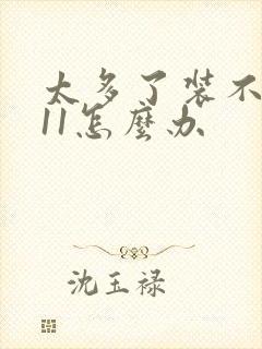 太多了装不下h11怎么办