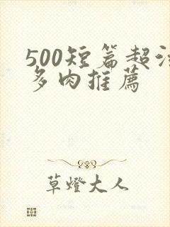 500短篇超污多肉推荐封面