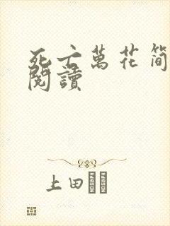 死亡万花简小说阅读