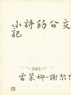 小诗的公交车日记封面