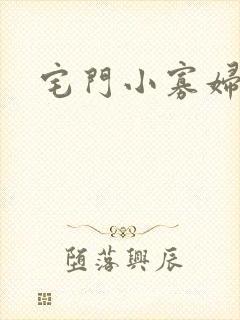 宅门小寡妇封面