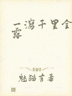 一泻千里金银花露