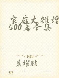 家庭大杂烩小说500篇全集