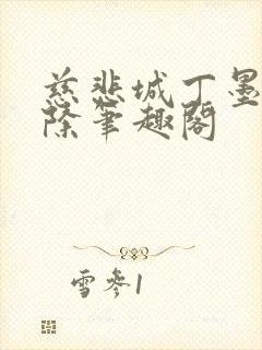 慈悲城丁墨无删除笔趣阁