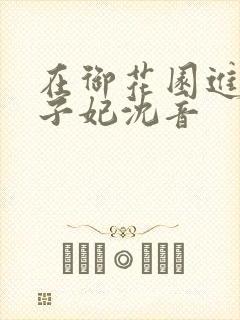 在御花园进入太子妃沈音封面