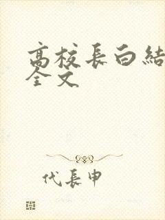 高校长白结小说全文
