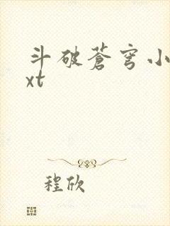 斗破苍穹小说txt封面