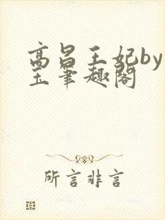 高昌王妃by黛玉笔趣阁