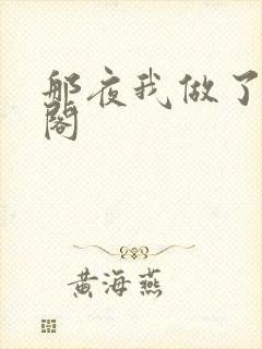 那夜我做了笔趣阁
