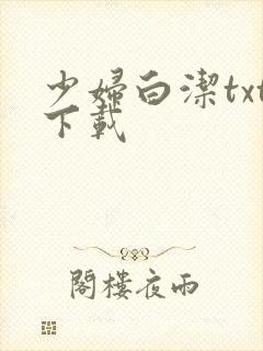 少妇白洁txt下载