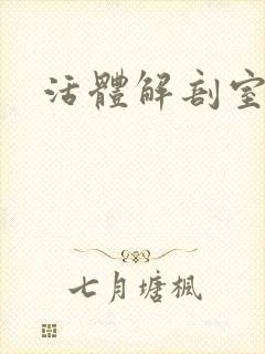 活体解剖室小说