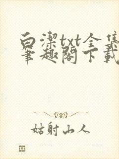 白洁txt全集笔趣阁下载