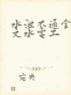 水泄不通金银原文水电工封面