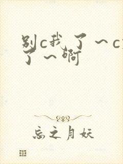 别c我了～c烂了～啊