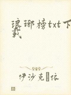琅琊榜txt下载