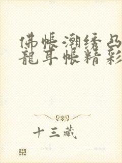 佛帐潮绣凸浮双龙耳帐精彩片段