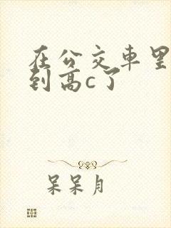 在公交车里c弄到高c了