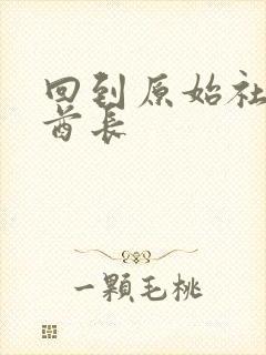 回到原始社会做酋长