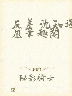 反差 沈知遇晏应笔趣阁