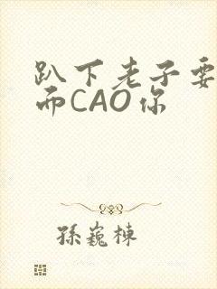 趴下老子要从后面CAO你