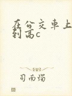 在公交车上被弄到高c