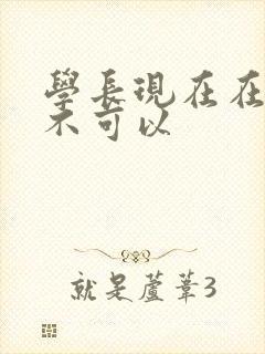 学长现在在上课不可以