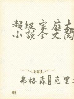 超级家庭大杂烩小说全文阅读封面