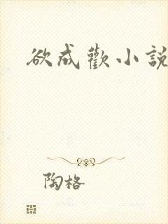 欲成欢小说封面