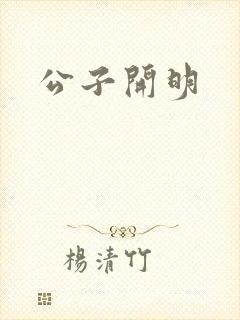 公子开明封面