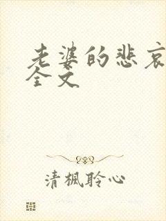 老婆的悲哀小说全文