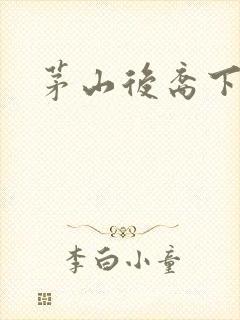 茅山后裔下载封面