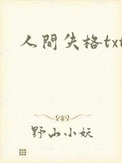 人间失格txt封面