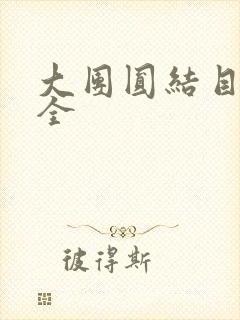 大团圆结目录大全