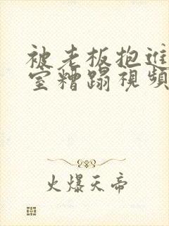 被老板抱进办公室糟蹋视频