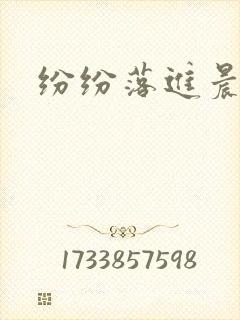 纷纷落进晨色里