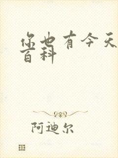 你也有今天百度百科封面